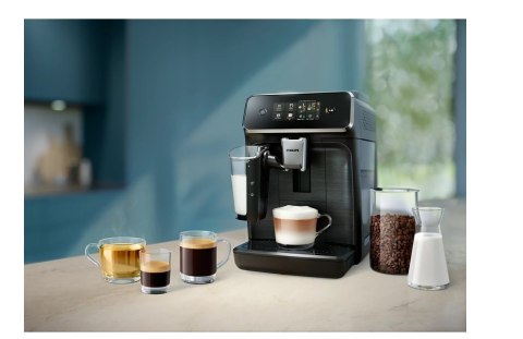 Ekspres do kawy | EP2336/40 | Ciśnienie pompy 15 bar | Wbudowany spieniacz do mleka | W pełni automatyczny | 1500 W | Czarny
