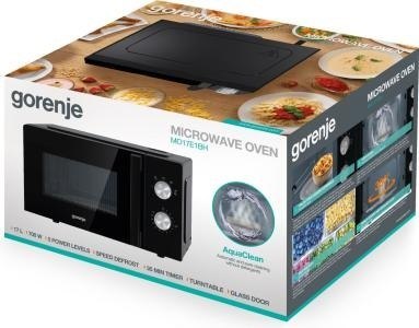 Gorenje | MO17E1BH | Kuchenka mikrofalowa | Wolnostojąca | 17 L | 700 W | Czarny