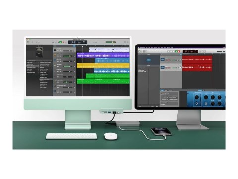 HiperDrive USB-C 6-w-1 Form-fit Hub z 4K HDMI do iMac 24" | Ilość portów HDMI: 1