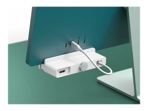 HiperDrive USB-C 6-w-1 Form-fit Hub z 4K HDMI do iMac 24" | Ilość portów HDMI: 1