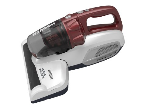 Hoover MBC500UV 011 Odkurzacz do materacy, bezworkowy, pojemnik na kurz 0,3 l, moc 500 W, promień roboczy 5 m, biały/czerwony |
