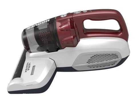 Hoover MBC500UV 011 Odkurzacz do materacy, bezworkowy, pojemnik na kurz 0,3 l, moc 500 W, promień roboczy 5 m, biały/czerwony |