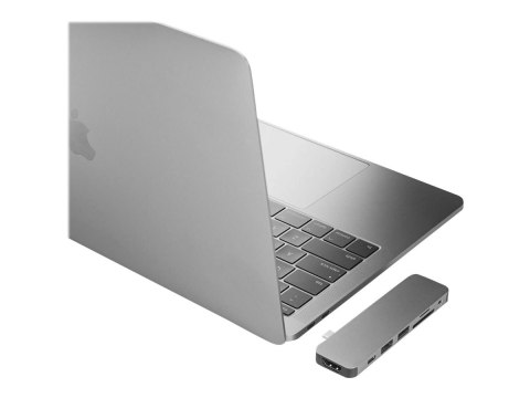 Hyper HyperDrive USB-C 7-in-1 Laptop Form-Fit Hub - Space Grey