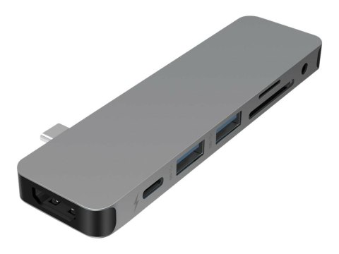 Hyper HyperDrive USB-C 7-in-1 Laptop Form-Fit Hub - Space Grey