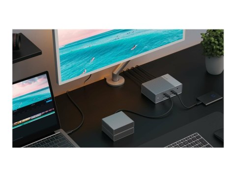 Hyper HyperDrive Universal GEN2 15-in-1 USB-C Triple Video Docking Station -- For MST enabled devices