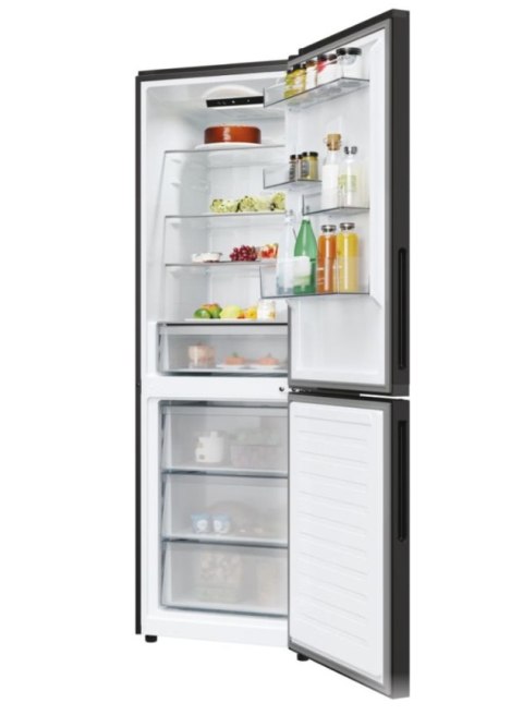 Lodówka Candy | CNCQ2T618EB | Klasa efektywności energetycznej E | Wolnostojąca | Kombi | Wysokość 185 cm | System No Frost | Po