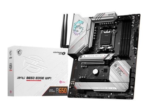 MSI | MPG B650 EDGE WIFI | Processor family AMD | Processor socket AM5 | DDR5 | Number of SATA connectors 6