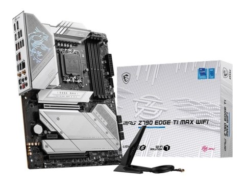 MSI | MPG Z790 EDGE TI MAX WIFI | Processor family Intel | Processor socket LGA1700 | DDR5 | Supported hard disk drive interface