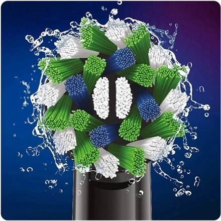 Oral-B | Pro3 3900 Cross Action | Elektryczna szczoteczka do zębów | Wymienna | Dla dorosłych | czarno-biały | Liczba dołączonyc