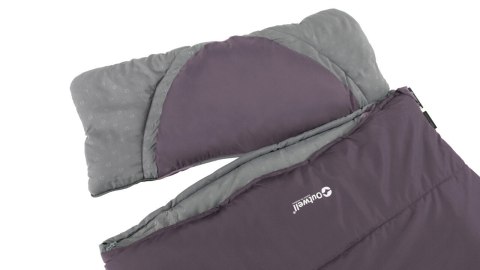 Outwell Contour Sleeping Bag, Left zipper, Dark Purple