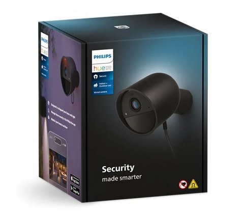 Philips Hue | Bezpieczna kamera przewodowa | Bullet | IP65 | Czarny