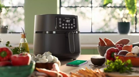 Philips XXL Airfryer | HD9285/90 | Moc 2000 W | Pojemność 7,2 L | Czarny/Ciemnosrebrny