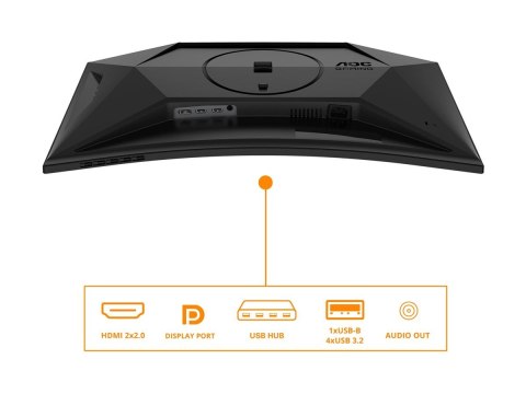 AOC C27G4ZXU | 27 " | VA | FHD | 16:9 | 280 Hz | 1 ms | 1920 x 1080 pixels | 300 cd/m² | HDMI ports quantity 2