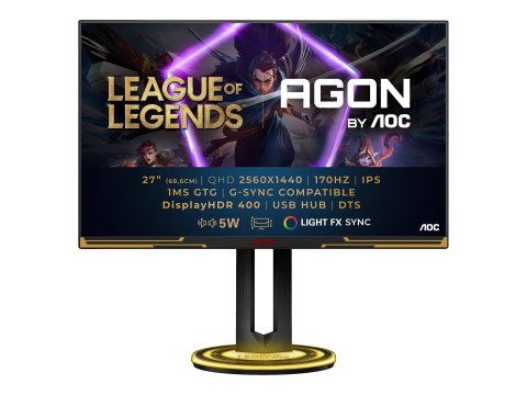 AOC | Monitor | AG275QXL | 27 " | IPS | QHD | 16:9 | 170 Hz | 1 ms | 2560 x 1440 | Ilość portów HDMI 2