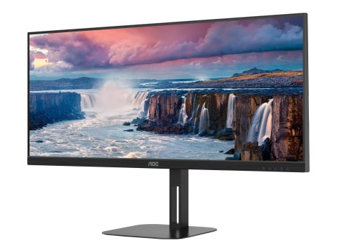 AOC | Monitor | U34V5C/BK | 34 " | VA | 21:9 | 100 Hz | 4 ms | 3440 x 1440 pikseli | Porty HDMI w ilości 1 | Czarny