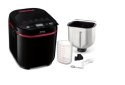 TEFAL PF220838 Bread Maker, 17 programs, 3 bread sizes: 500, 750, 1000g, Display, Power 700W, Black TEFAL Power 700 W Number of