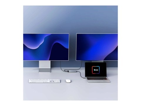 Uniwersalny adapter USB-C do podwójnego HDMI z przepustowością mocy 100W PD | USB-C do HDMI | Adapter