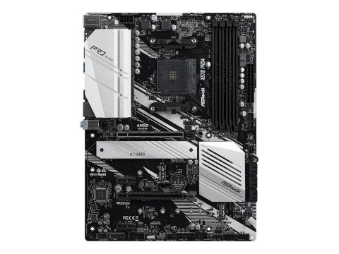 ASRock | X570 Pro4 | Rodzina procesorów AMD | Gniazdo procesora AM4 | DDR4 DIMM | Gniazda pamięci 4 | Obsługiwane interfejsy dys