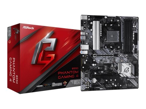 ASRock | B550 PHANTOM GAMING 4 | Rodzina procesorów AMD | Gniazdo procesora AM4 | DDR4 DIMM | Obsługiwane interfejsy dysków twar
