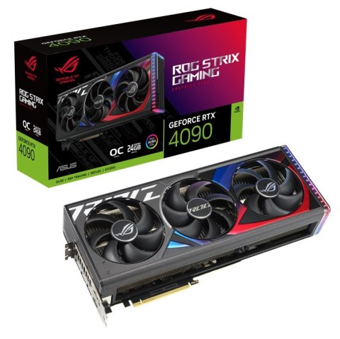 Asus | ROG STRIX-RTX4090-O24G-GAMING | NVIDIA | 24 GB | GeForce RTX 4090 | GDDR6X | Ilość portów HDMI 2 | PCI Express 4.0 | Pręd