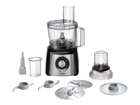 Bosch | Food Processor | MCM3401M | 800 W | Number of speeds 2 | Bowl capacity 2.3 L | Blender | Meat mincer | Black/Stainless s