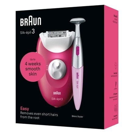 Braun SE3-202 Silk épil 3 Epilator , Pink/White