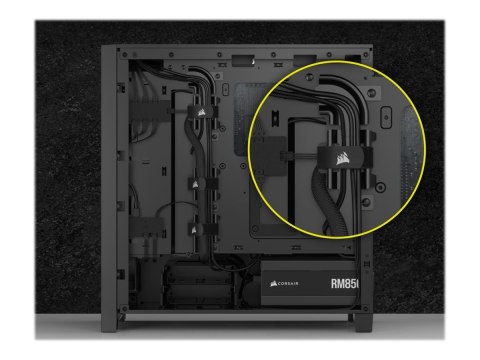 Corsair | Obudowa PC ze szkła hartowanego | iCUE 4000D RGB AIRFLOW | Okno boczne | Czarny | Mid-Tower | Zasilacz w zestawie Nie