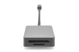 Czytnik kart pamięci Digitus | USB-C, 2-portowy, szybki | DA-70333
