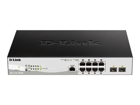 D-Link | 10-portowy przełącznik Gigabit PoE Metro Ethernet | DGS-1210-10P/ME | Zarządzany L2 | Desktop