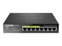 D-Link | 8-portowy przełącznik Gigabit PoE (4xPoE) | DGS-1008P | Niezarządzany | Desktop | Typ zasilania Zewnętrzny