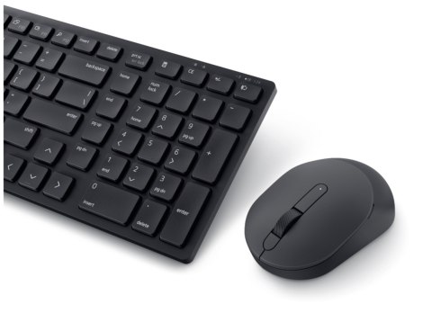 Dell | Silent Keyboard and Mouse | KM555 | Keyboard and Mouse Set | Wireless | Russian (QWERTY) | Black | 2.4 GHz, Bluetooth 5.1