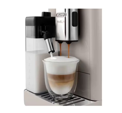 Delonghi | Coffee Maker | EXAM440.55.BG Rivelia | Pump pressure 19 bar | Built-in milk frother | Automatic | 1450 W | Sand Beige