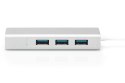Digitus | 3-portowy koncentrator USB typu C + Gigabit Ethernet