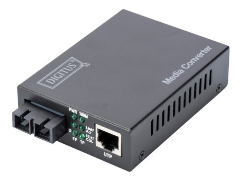 Digitus | Fast Ethernet Media Converter, wielomodowe złącze SC, 1310nm, do 2km | DN-82020-1 | SC duplex | 10/100M port RJ45