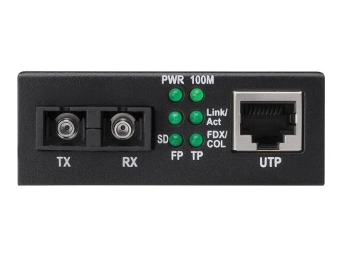 Digitus | Fast Ethernet Media Converter, wielomodowe złącze SC, 1310nm, do 2km | DN-82020-1 | SC duplex | 10/100M port RJ45