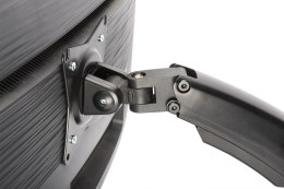 Digitus | Uchwyt biurkowy | Uniwersalny stojak na monitor LED/LCD ze sprężyną gazową | Pochylanie, obracanie, regulacja wysokośc