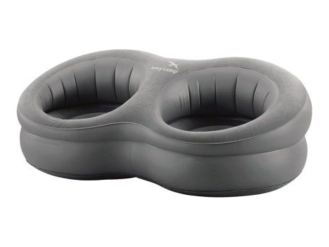 Easy Camp | Podwójne siedzisko filmowe | Wygodna pozycja siedząca Łatwe nadmuchiwanie/spuszczanie powietrza Miękka flokowana pow