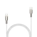 Fixed | Braided Cable USB-C/USB-C, 2m, 100W | FIXDB-CC2-WH