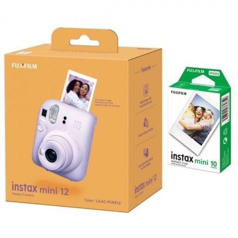 Fujifilm | Aparat Instax Mini 12 + Instax Mini Glossy (10pl) | Lilac Purple | 800