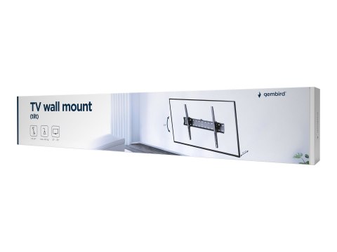 Gembird | Uchwyt ścienny | Uchylny | 37-70 " | Maksymalna waga (udźwig) 40 kg | Czarny