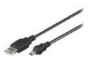 Goobay 50767 Kabel USB 2.0 Hi-Speed, czarny, 1,8 m | Goobay | USB-A do mini-USB