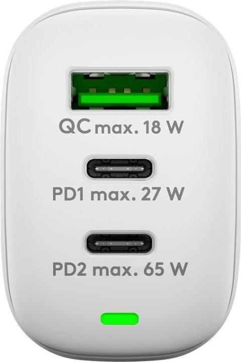 Goobay | 61759 USB-C PD 3x wieloportowa szybka ładowarka (65 W)