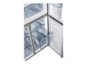 Gorenje NRM8182MX Refrigerator, E, Free standing, Side by Side, Height 182 cm, Net Fridge 278 L, Net Freezer 149 L, Grey