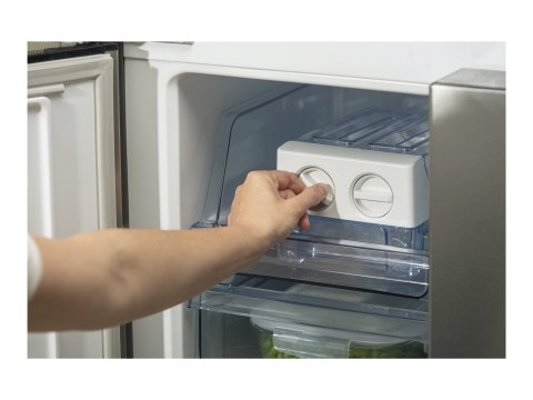 Gorenje NRM8182MX Refrigerator, E, Free standing, Side by Side, Height 182 cm, Net Fridge 278 L, Net Freezer 149 L, Grey