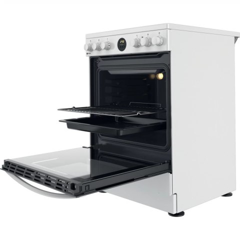 INDESIT | Cooker | IS67V8CHW/E | Hob type Vitroceramic | Oven type Electric | White | Width 60 cm | Grilling | Depth 60 cm | 69