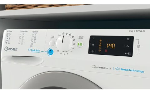 INDESIT | Pralka | BWSE 71295X WSV EU | Klasa efektywności energetycznej B | Ładowana od frontu | Pojemność prania 7 kg | 1200 o