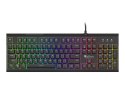 Klawiatura do gier Genesis | THOR 210 RGB | Klawiatura gamingowa | Podświetlenie LED RGB | UK | Czarna | Przewodowa | 1.60 m | H