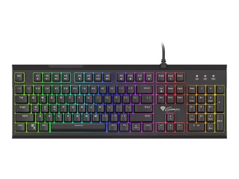 Klawiatura do gier Genesis | THOR 210 RGB | Klawiatura gamingowa | Podświetlenie LED RGB | UK | Czarna | Przewodowa | 1.60 m | H