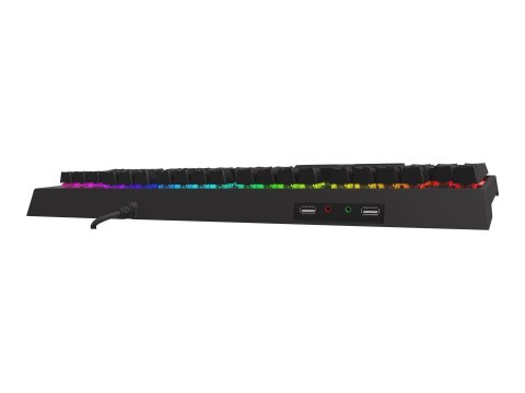 Klawiatura do gier Genesis | THOR 210 RGB | Klawiatura gamingowa | Podświetlenie LED RGB | UK | Czarna | Przewodowa | 1.60 m | H