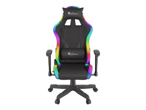 Krzesło Gamingowe Genesis Trit 600 RGB | Ergonomiczne krzesło do gier z podświetleniem RGB sterowanym zdalnie, 150 efektów, tapi